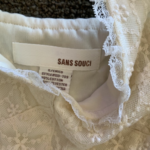 San Souchi Lace and Toole Dress Summer Spaghetti Strap Dress - Picture 4 of 7